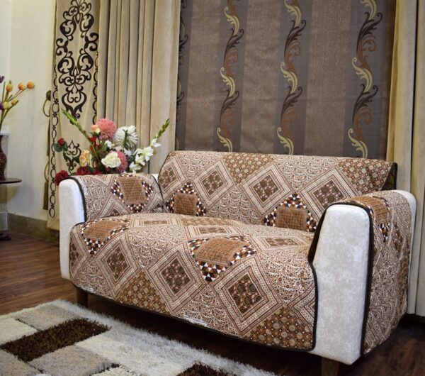 Sofa Cover Quilted and Reversible